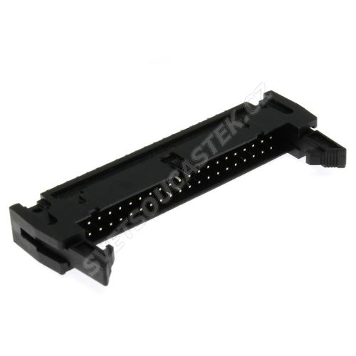 Konektor IDC pro ploché kabely 40 pinů (2x20) RM2.54mm do DPS přímý Xinya 119-40 G S K