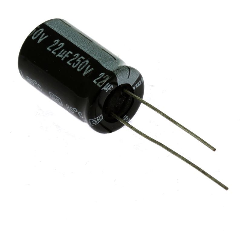 Levně Elektrolytický kondenzátor radiální e 22uf/250v 13x20 rm5 85°c jamicon skr220m2ei20m