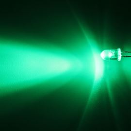 LED 5mm zelená 6000mcd/30° čirá Hebei 530VG0C