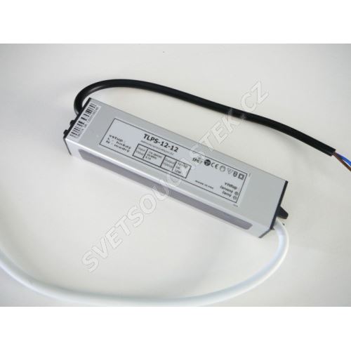 Napájací zdroj pre LED pásky 12W 12V / 1A IP67 TLPS-12-12