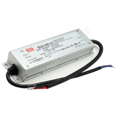 Napájecí zdroj pro LED pásky 120W 12V/10A IP67 Mean Well ELG-150-12