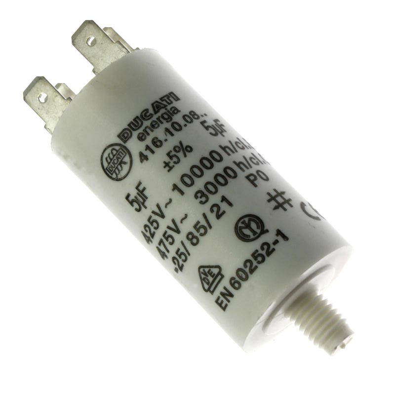 Levně Rozběhový kondenzátor 5uf/425v ±5% faston 6.3mm ducati 4.16.10.08.64
