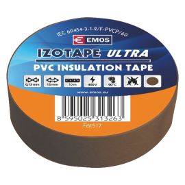 Izolační páska PVC hnědá 15mm/10m