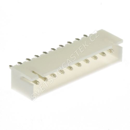 Konektor pro ploché kabely 10 pinů (1x10) RM2.5mm do DPS přímý Joint Tech A2501WV-10P