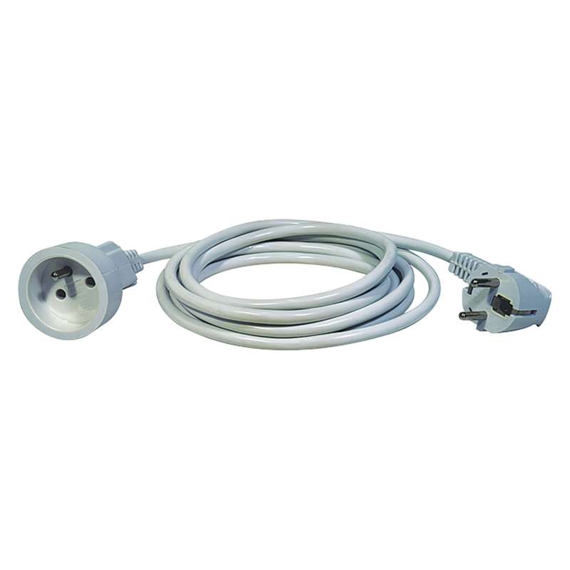 Levně Prodlužovací kabel bílý 3x1,0mm 1 zásuvka 1.5m