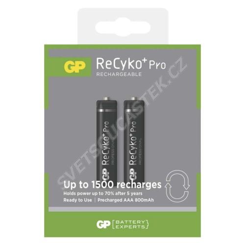 Nabíjecí baterie GP ReCyko+ Pro 850 HR03 (AAA), 2 ks v blistru