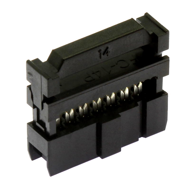Levně Konektor idc pro ploché kabely 14 pinů (2x7) rm2.54mm na kabel přímý xinya 110-14 t a k