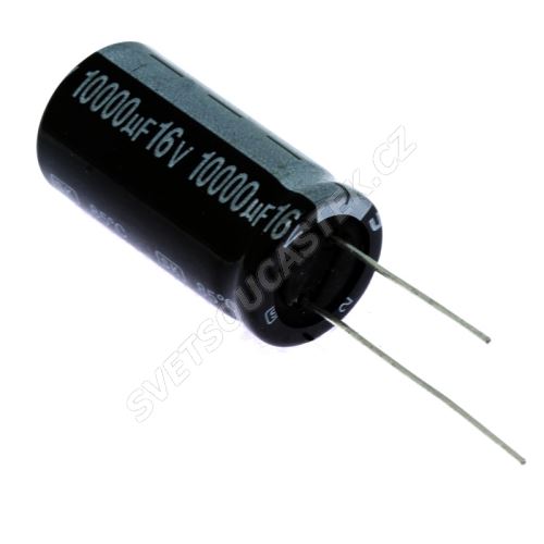 Elektrolytický kondenzátor radiální E 10000uF/16V 18x35 RM7.5 85°C Jamicon SKR103M1CL35M