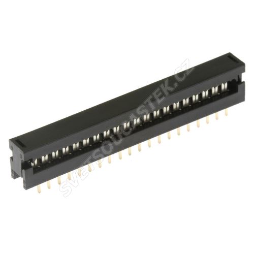 Konektor IDC pro ploché kabely 40 pinů (2x20) RM2.54mm samořezný do DPS přímý Xinya 123-40 G K