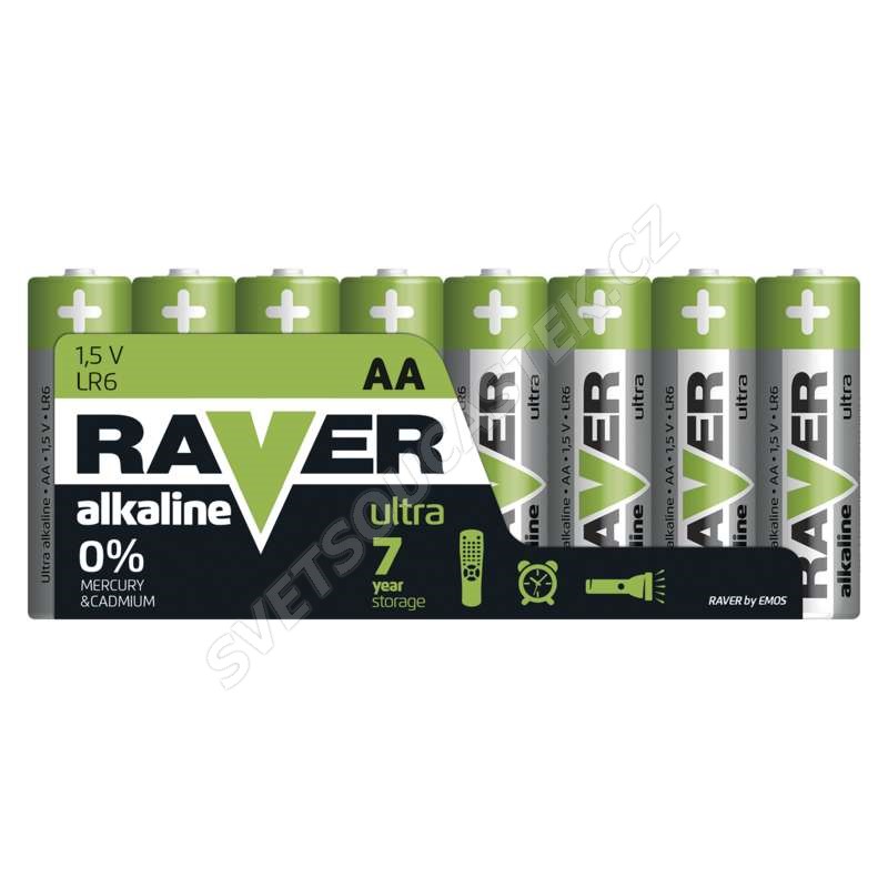 Alkalická batéria RAVER LR6 (AA)