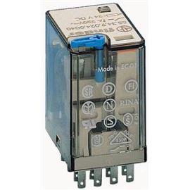 Elektromagnetické relé do patice s DC cívkou 12VDC 7A/250VAC Finder 55.34.9.012.0040