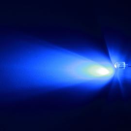 LED oválná 5,6x4,6mm modrá 4000mcd/(20/55°) čirá Hebei 725LB7C
