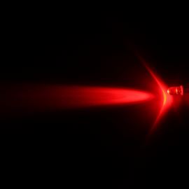 LED 5mm červená 7900mcd/13° čirá Hebei 510MR2C