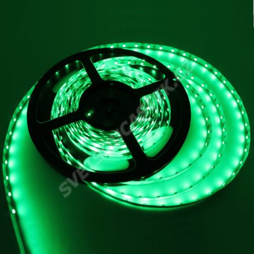 LED pásek zelená délka 1 metr, SMD 3528, 60LED/m - nevodotěsný STRF 3528-60-G