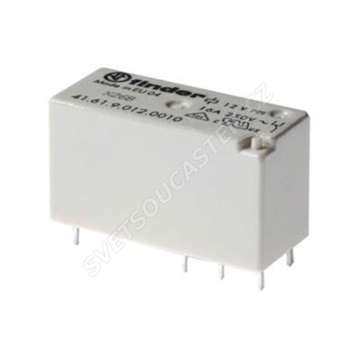 Elektromagnetické relé s DC cívkou do DPS 24V 16A/250VAC Finder 41.61.9.024.0010
