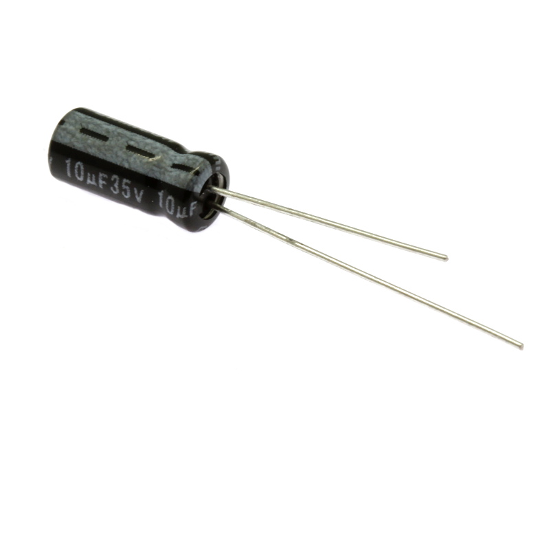 Levně Elektrolytický kondenzátor radiální e 10uf/35v 5x11 rm2 85°c jamicon skr100m1vd11m
