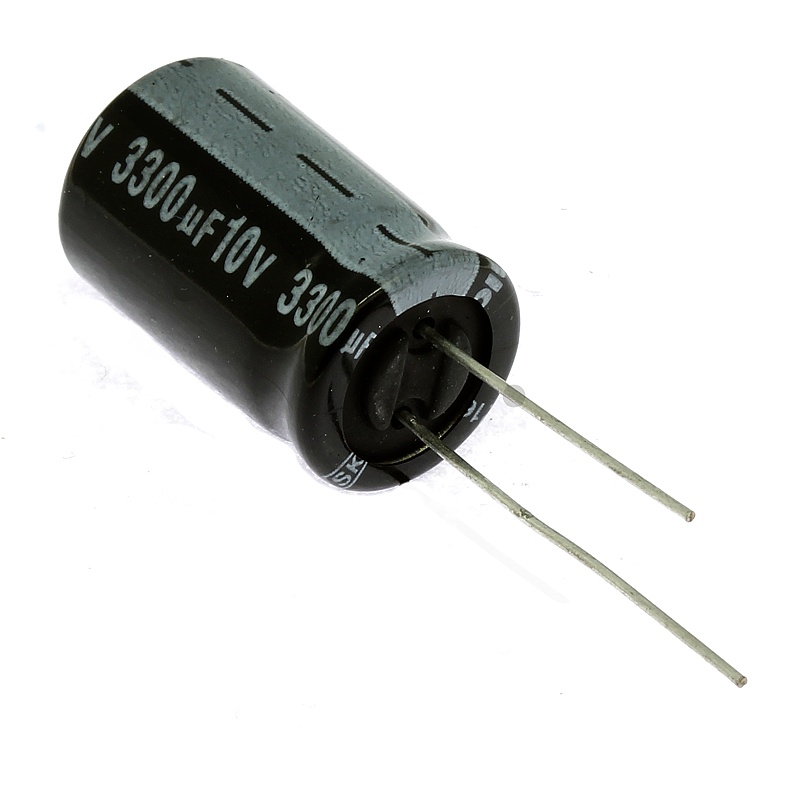 Levně Elektrolytický kondenzátor radiální e 3300uf/10v 13x21 rm5 85°c jamicon skr332m1aj21m