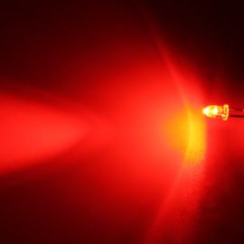 LED 3mm červená 3000mcd/30° čirá Hebei 330MR2C