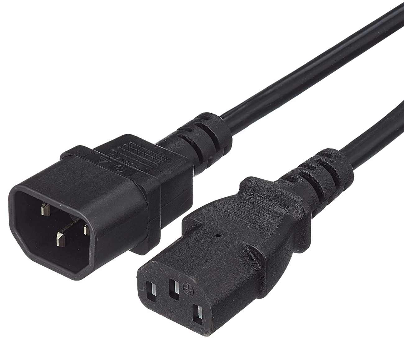 Prodlužovací kabel IEC320-C13 / C14 3x0.75mm2 - 1m