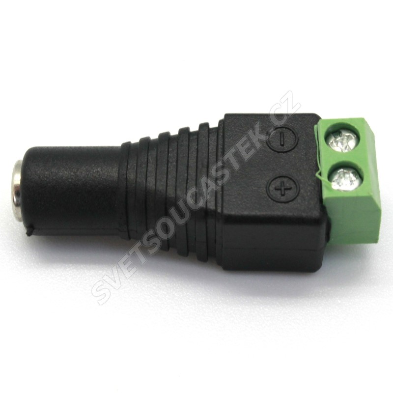Šroubovací napájecí konektor pro LED pásky - samice (Female)