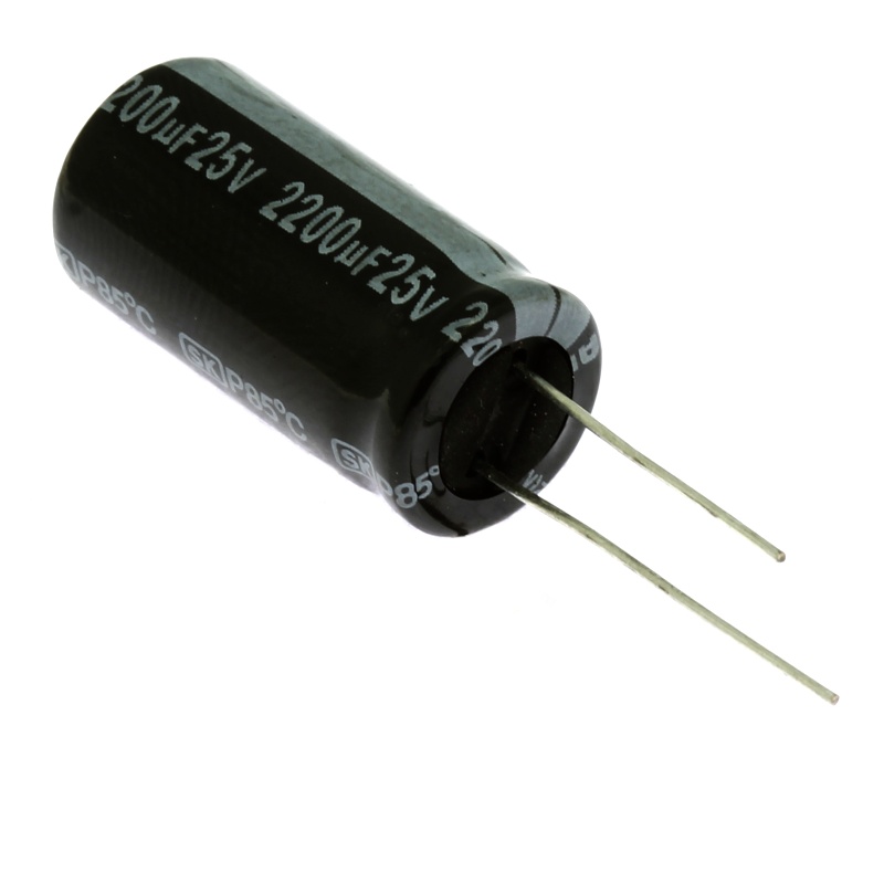 Levně Elektrolytický kondenzátor radiální e 2200uf/25v 12.5x25 rm5 85°c jamicon skr222m1ej26m