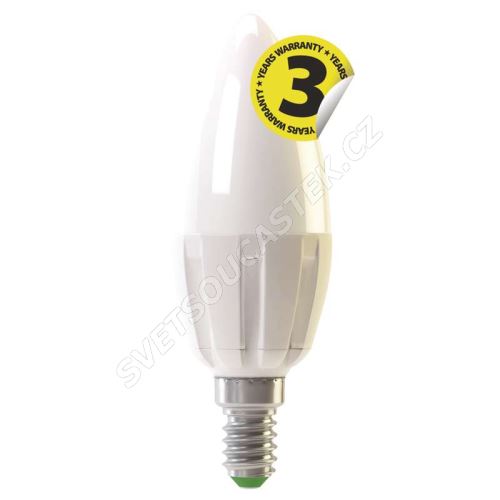 LED žiarovka Premium Candle 6W / 250 ° neutrálna biela E14 / 230V Emos Z73735