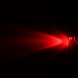 LED 5mm červená 3000mcd/40° čirá Hebei 540HR3C
