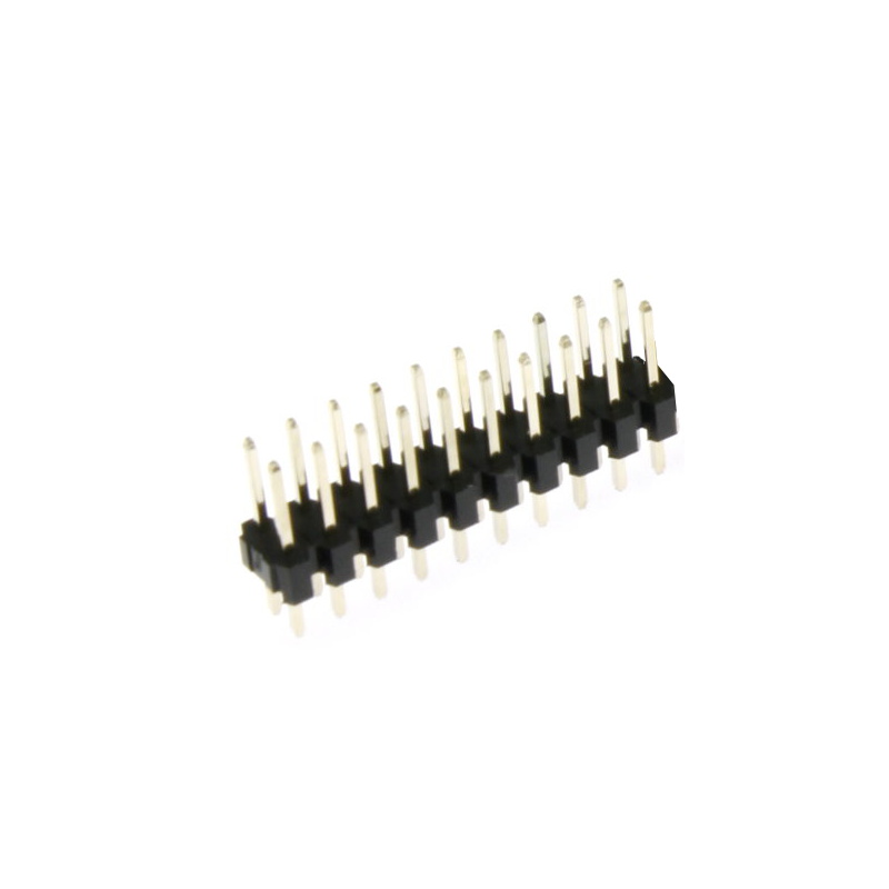Levně Lámací kolíková lišta dvouřadá 2x10 pinů rm2.54mm pozlacená přímá xinya 112-a-d s 20 g