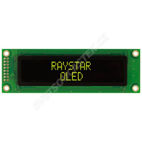 Alfanumerický OLED displej Raystar REC002002AYPP5N00000