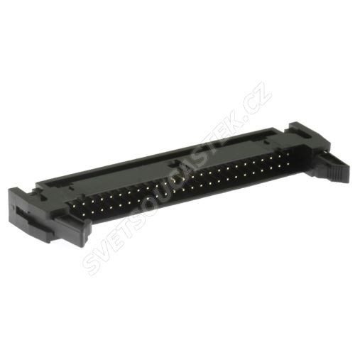 Konektor IDC pro ploché kabely 50 pinů (2x25) RM2.54mm do DPS přímý Xinya 119-50 G S K