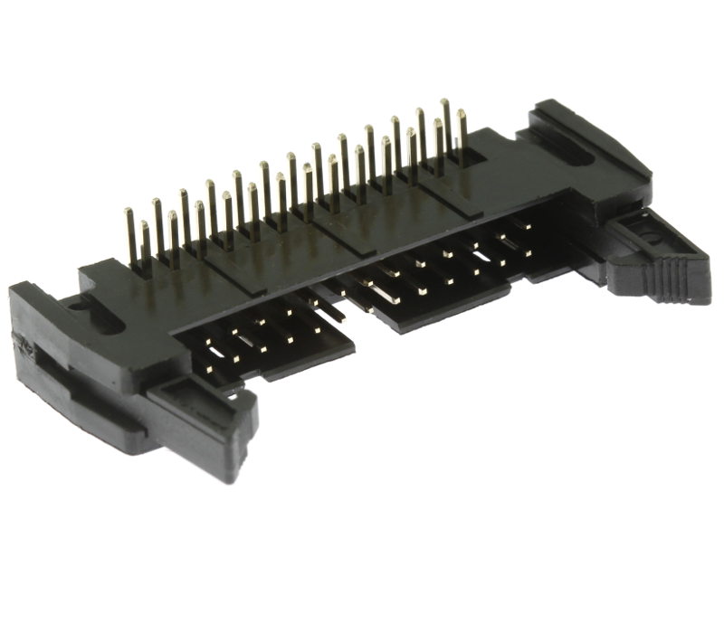 Konektor IDC pro ploché kabely 26 pinů (2x13) RM2.54mm do DPS úhlový 90° Xinya 119-26 G R K