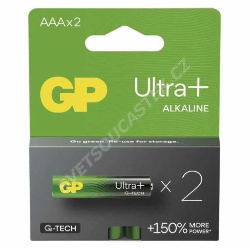 Alkalická baterie GP Ultra Plus LR14 (C), 2 ks v krabičce
