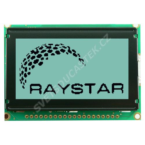 Grafický LCD displej Raystar RG12864B-GHW-V