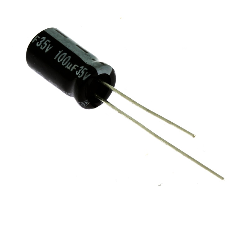 Levně Elektrolytický kondenzátor radiální e 100uf/35v 6.3x11 rm2.5 85°c jamicon skr101m1ve11m
