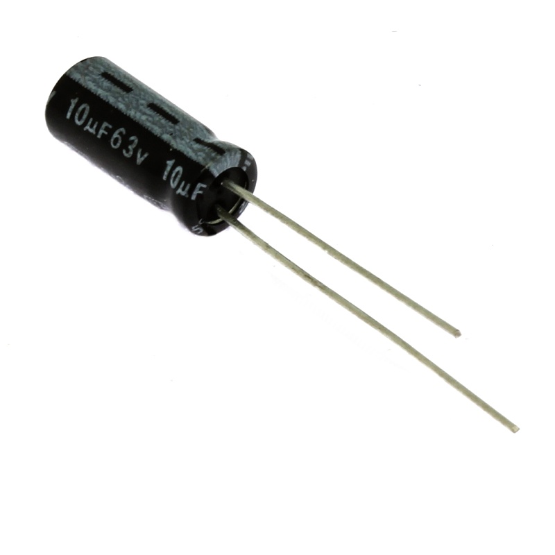 Levně Elektrolytický kondenzátor radiální e 10uf/63v 5x11 rm2 85°c jamicon skr100m1jd11m