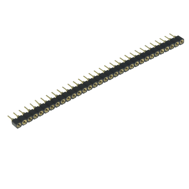 Levně Dutinková lišta jednořadá 32 pinů rm2.54mm pozlacená precizní přímá xinya 131-s-32-05