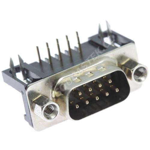 Konektor CANON 9 pinů vidlice do DPS úhlová 90° Xinya 107-09 P C K A B