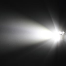 LED 5mm stud. bílá 15000mcd/17° čirá Hebei 515XW8C