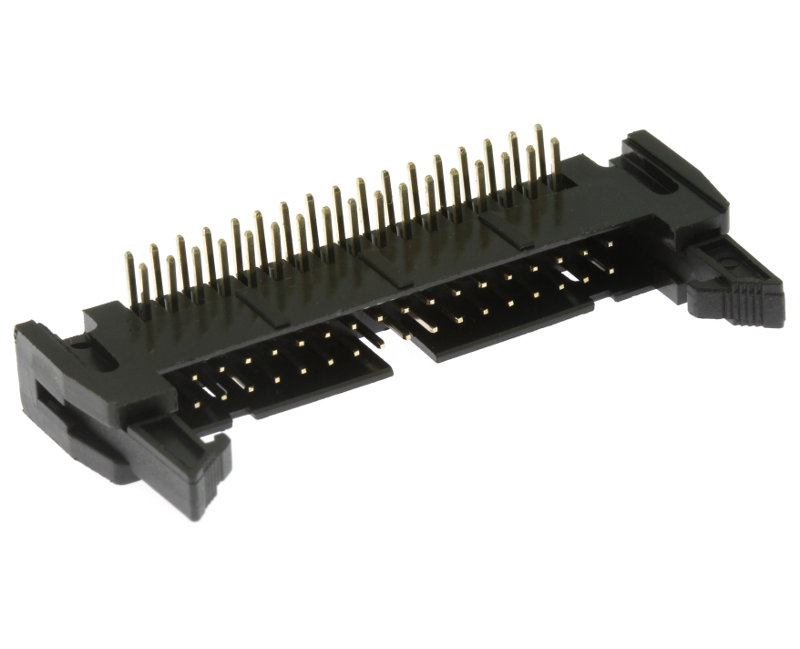 Konektor IDC pro ploché kabely 34 pinů (2x17) RM2.54mm do DPS úhlový 90° Xinya 119-34 G R K