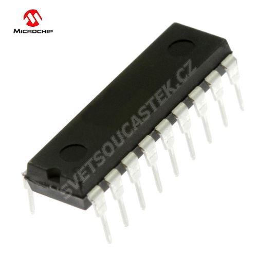 Mikroprocesor Microchip PIC16F627A-I/P DIP18