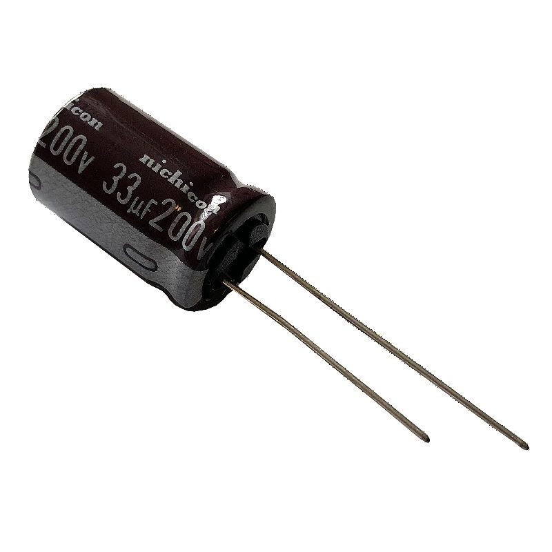Levně Elektrolytický kondenzátor radiální e 33uf/200v 12.5x20 rm5 105°c nichicon uca2d330mhd