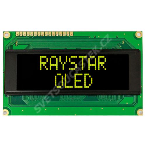 Alfanumerický OLED displej Raystar REC002004AYPP5N00000