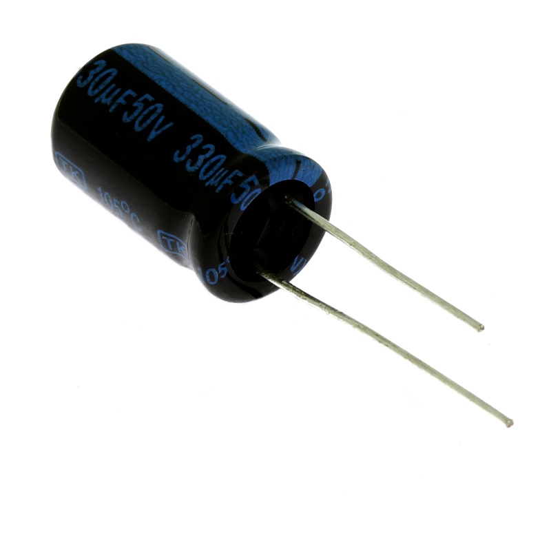Levně Elektrolytický kondenzátor radiální e 330uf/50v 10x16 rm5 105°c jamicon tkr331m1hg16m