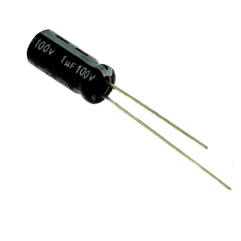 Levně Elektrolytický kondenzátor radiální e 1uf/100v 5x11 rm2 85°c jamicon skr010m2ad11m
