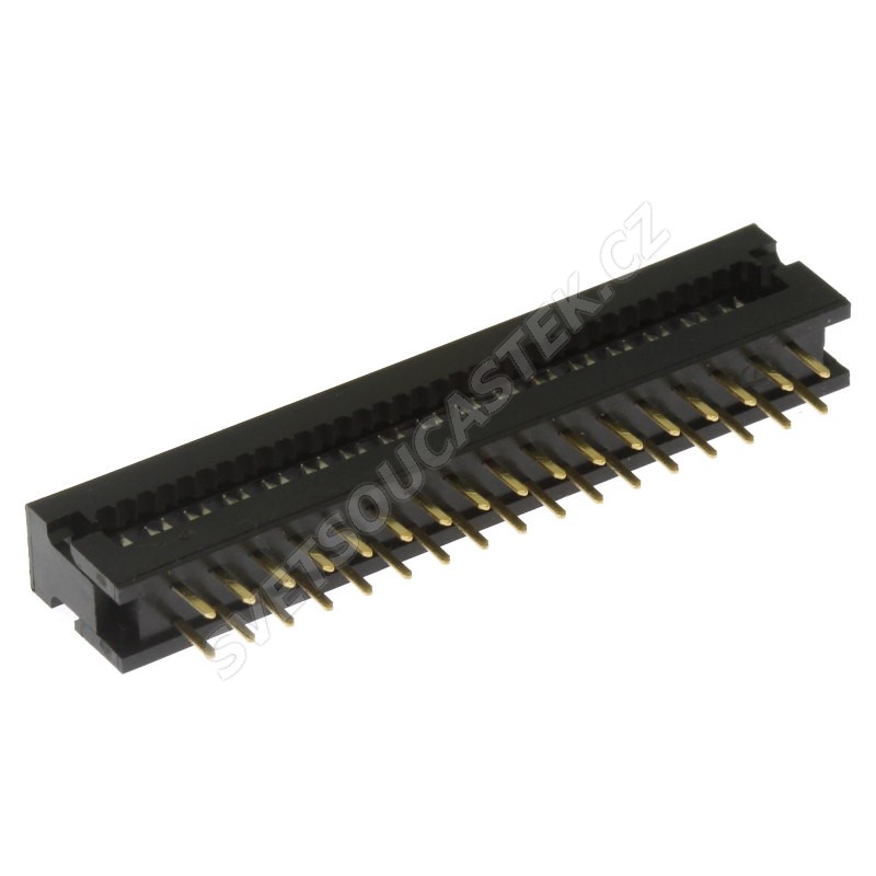 Konektor IDC pro ploché kabely 34 pinů (2x17) RM2.54mm samořezný do DPS přímý Xinya 123-34 G K