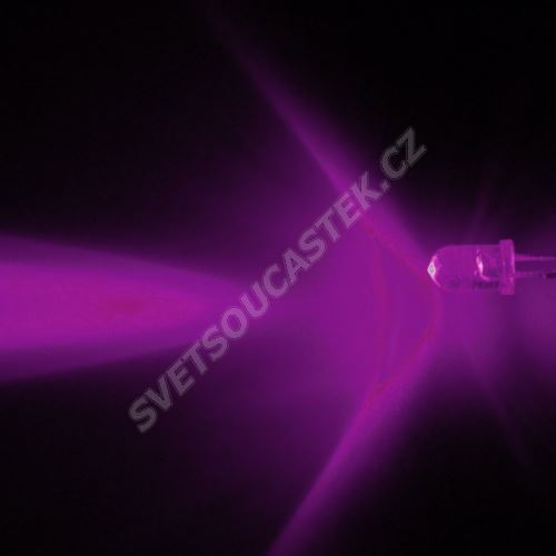 LED 5mm Infra(IR) 160mW/sr/13° transparentní Hebei 510E850C