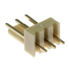 Konektor se zámkem 3 piny (1x3) do DPS RM2.54mm přímý pozlacený Xinya 137-03 S G