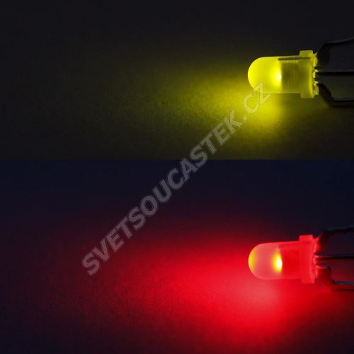 LED 3mm červeno-zelená 330/330mcd/30° difúzní spol. katoda Optosupply OSRGHC3132A