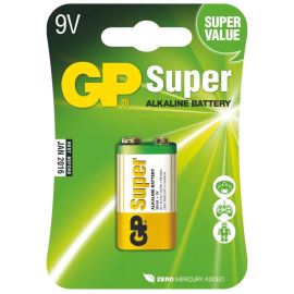 Alkalická baterie GP Super 6LF22 (9V), 1 ks v blistru