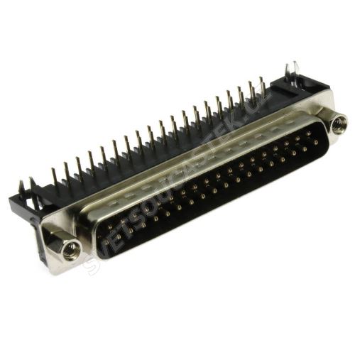 Konektor CANON 37 pinů vidlice do DPS úhlová 90° Xinya 107-37 P C K A B